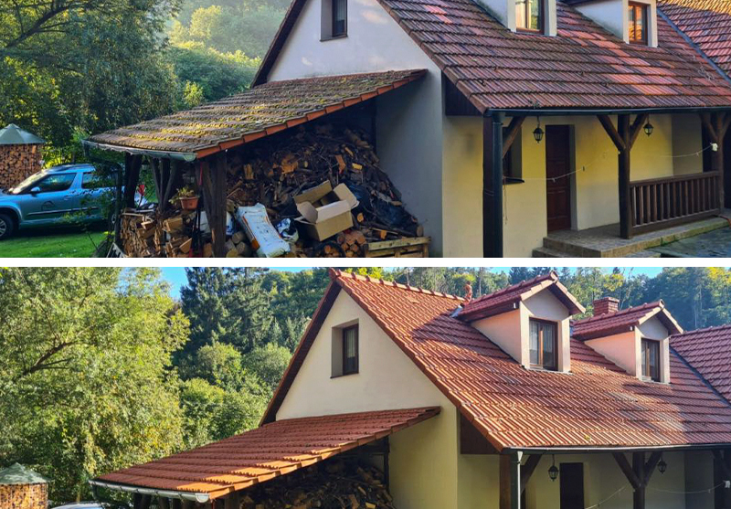 Čištění střechy rodinného domu v Olomouci a okolí